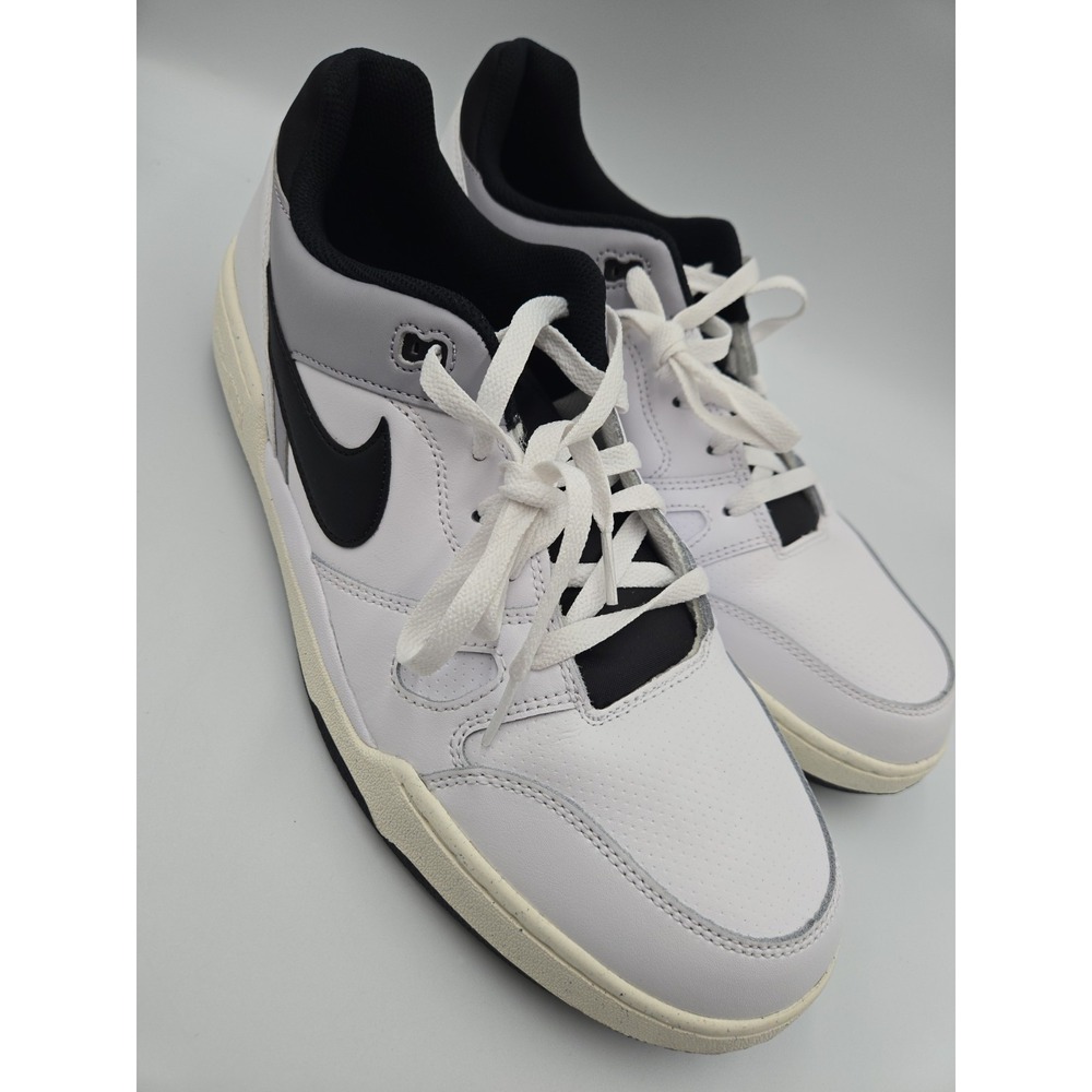 MEN Nike Full Force Lo Sneakers White/Black (FB1362 101 ), Size 13.0 Like New